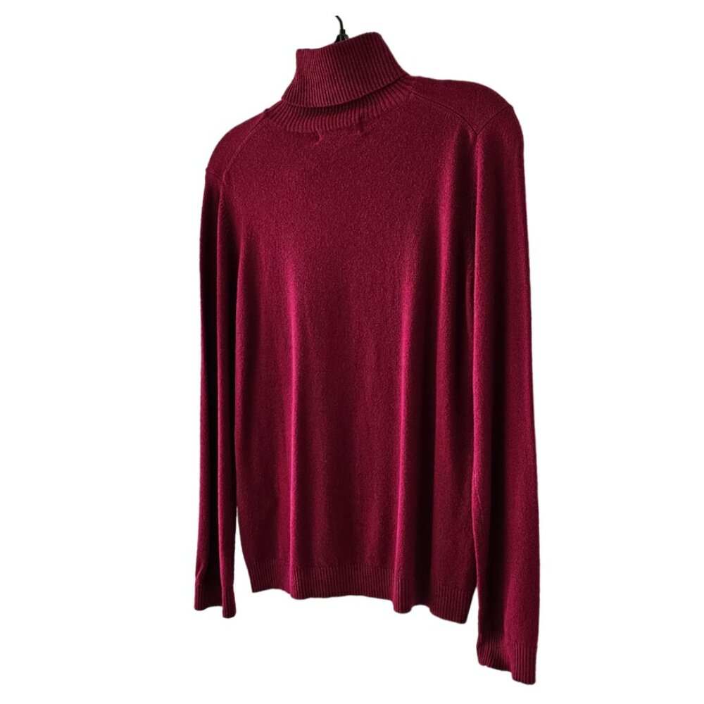 Petite Sophisticate Long Sleeve Turtleneck Top | NWT | SP | Raspberry Pink - Picture 6 of 16